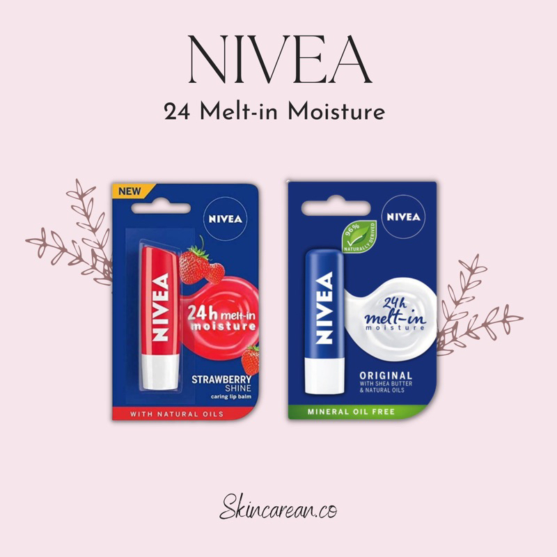 Jual Nivea Lip Balm Original Essential Care Strawberry Shine Sun