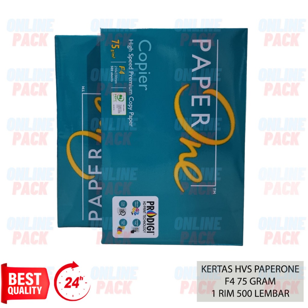 Jual Kertas Hvs Paperone Paper One F4 75gr 75 Gram Gsm 75gsm 1 Rim 500