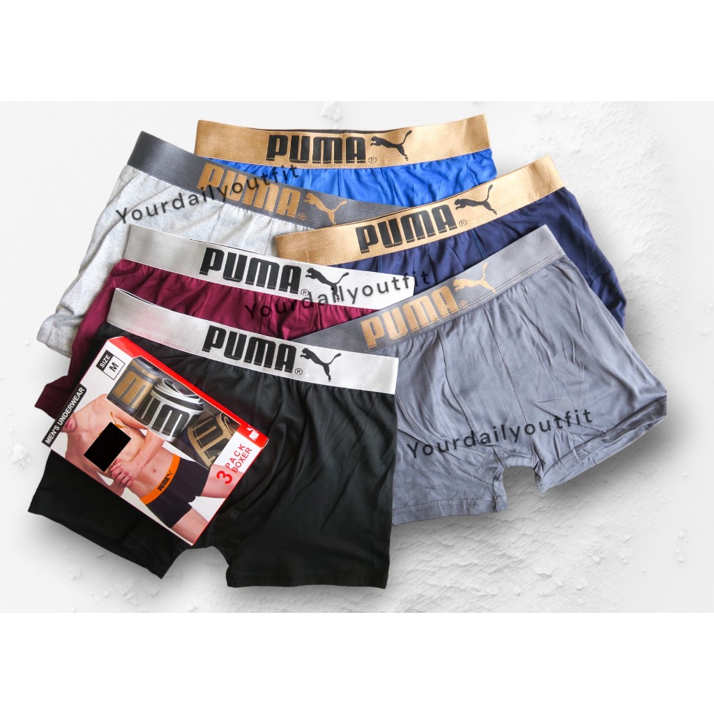 Jual (1 Box Isi 3 Pc) Celana Dalam Boxer Pria Silver / Cd Boxer Pria ...