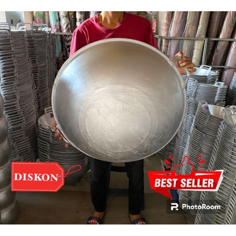 Jual wajan jumbo no 28 diameter 71 cm kuali katel kancah besar ...