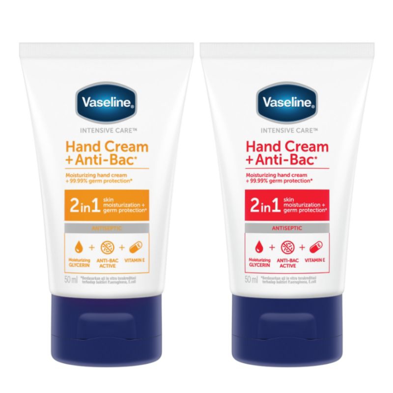 Jual Vaseline Hand Cream + AntiBac 2in1 [50mL] Shopee Indonesia