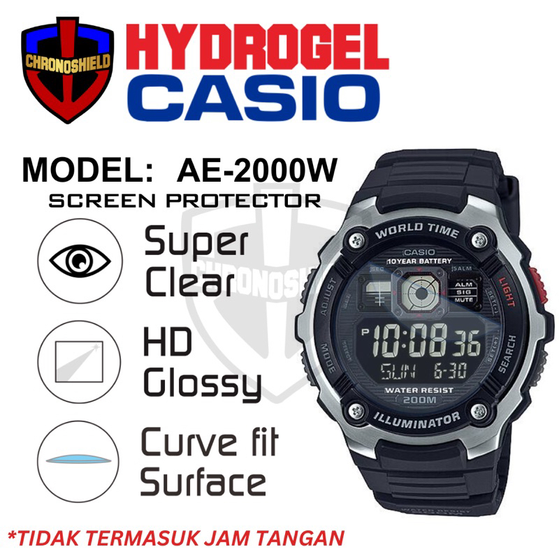 Jual Antigores Jam Tangan Casio AE 2000 AE2000 Hydrogel | Shopee Indonesia