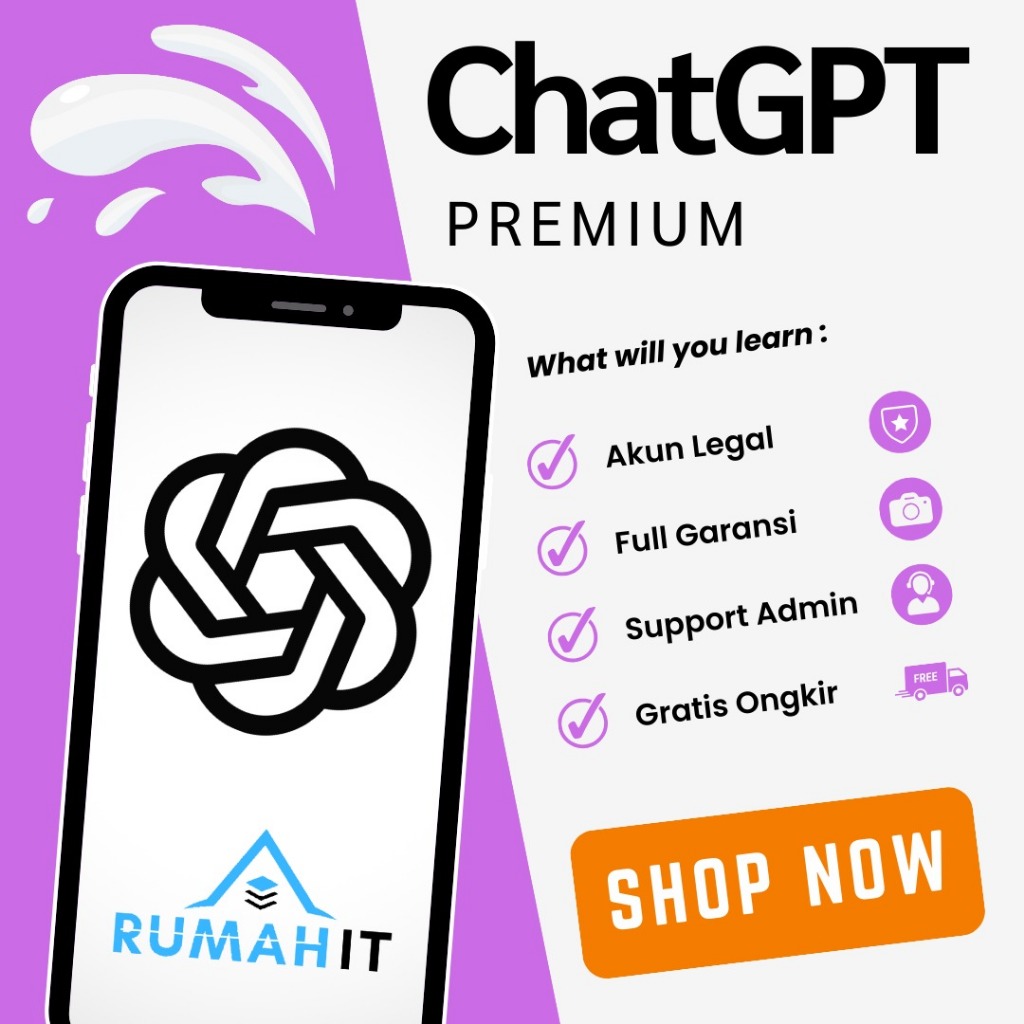 Jual Chat GPT Plus Bergaransi Resmi Sampai Masa Langganan Habis ...