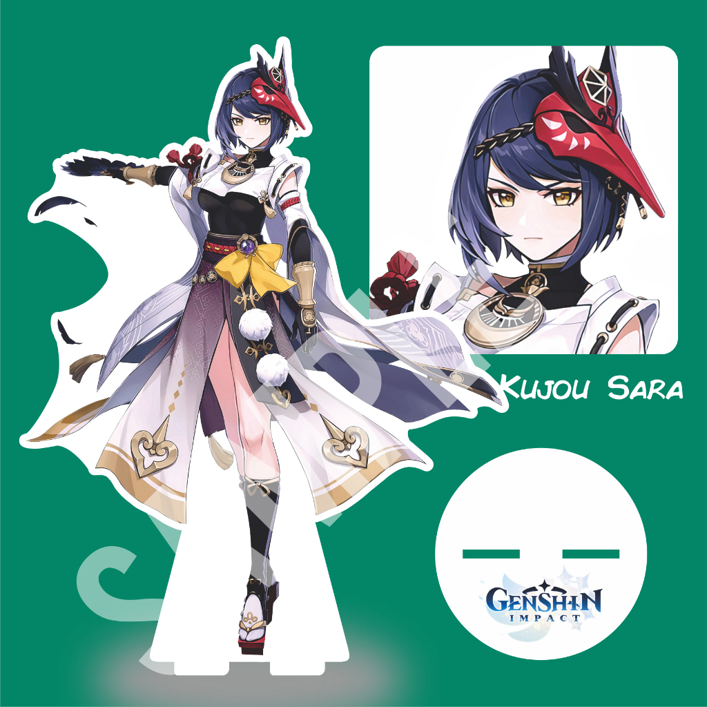 Jual GI INAZUMA Akrilik Standee Aether Ayaka Ayato Gorou Itto Kazuha ...