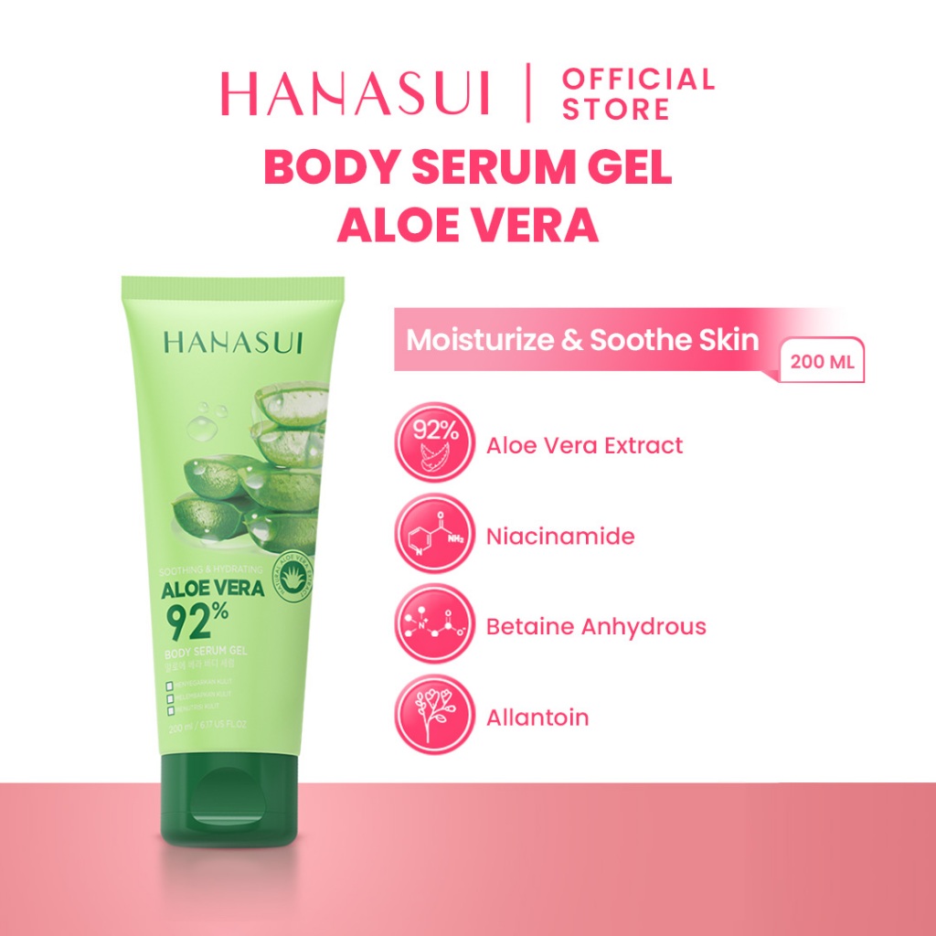 Jual Hanasui Body Serum Gel Aloe Vera | Shopee Indonesia