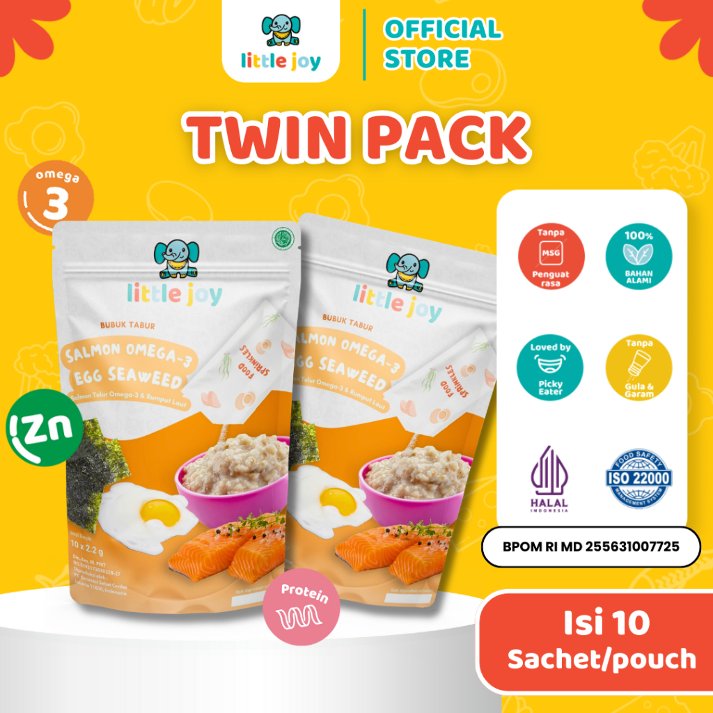 Jual BB Booster Little Joy MeatMix TWIN PACK Salmon & Omega3 Egg