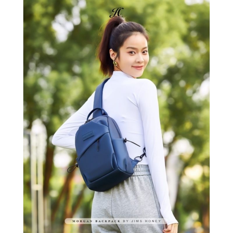 Jual Morgan Backpack Jims honey Tas ransel pria wanita unisex waistbag ...