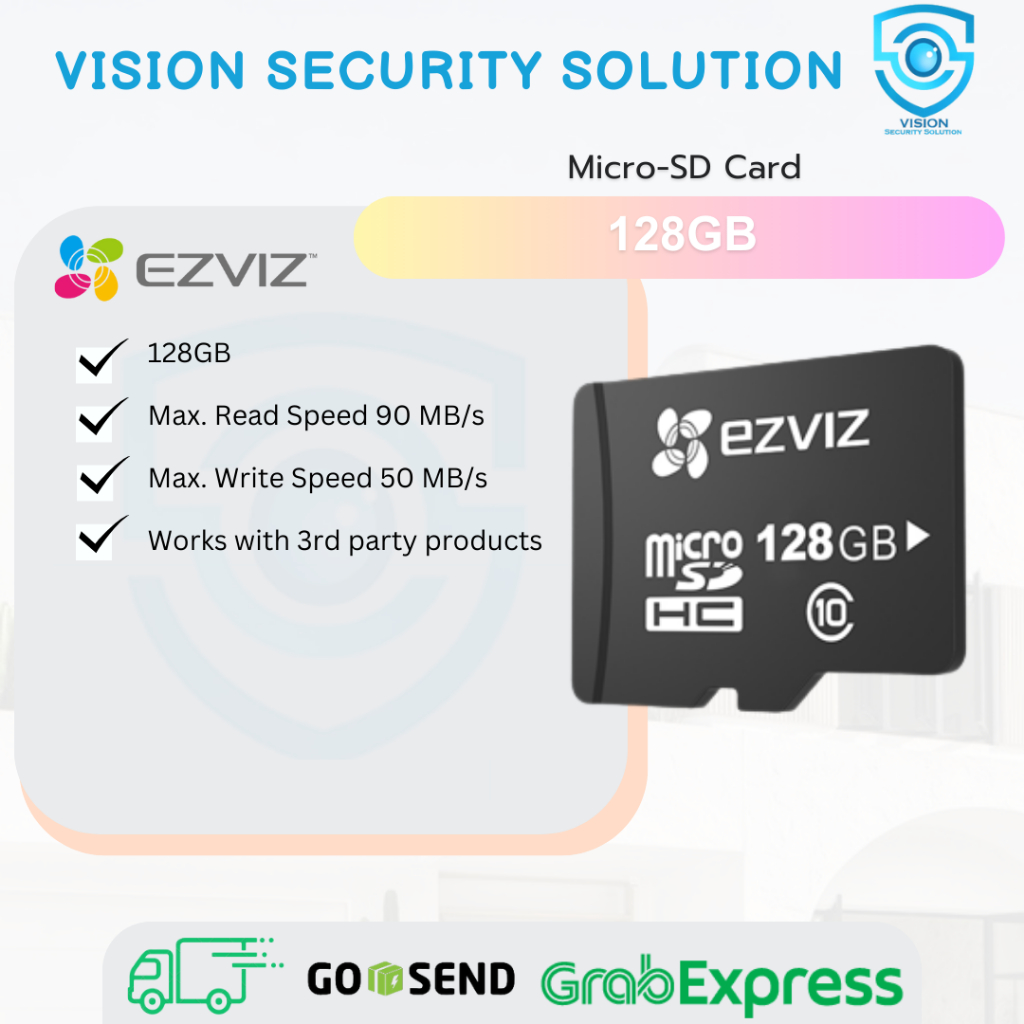 Jual Ezviz Smart Memory Card Kartu Memori MicroSD Card 128Gb UHS Class