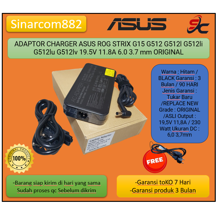 Connettore Alimentazione Per Asus ROG Strix G512L Serie, Jack DC Originale Compatibile
