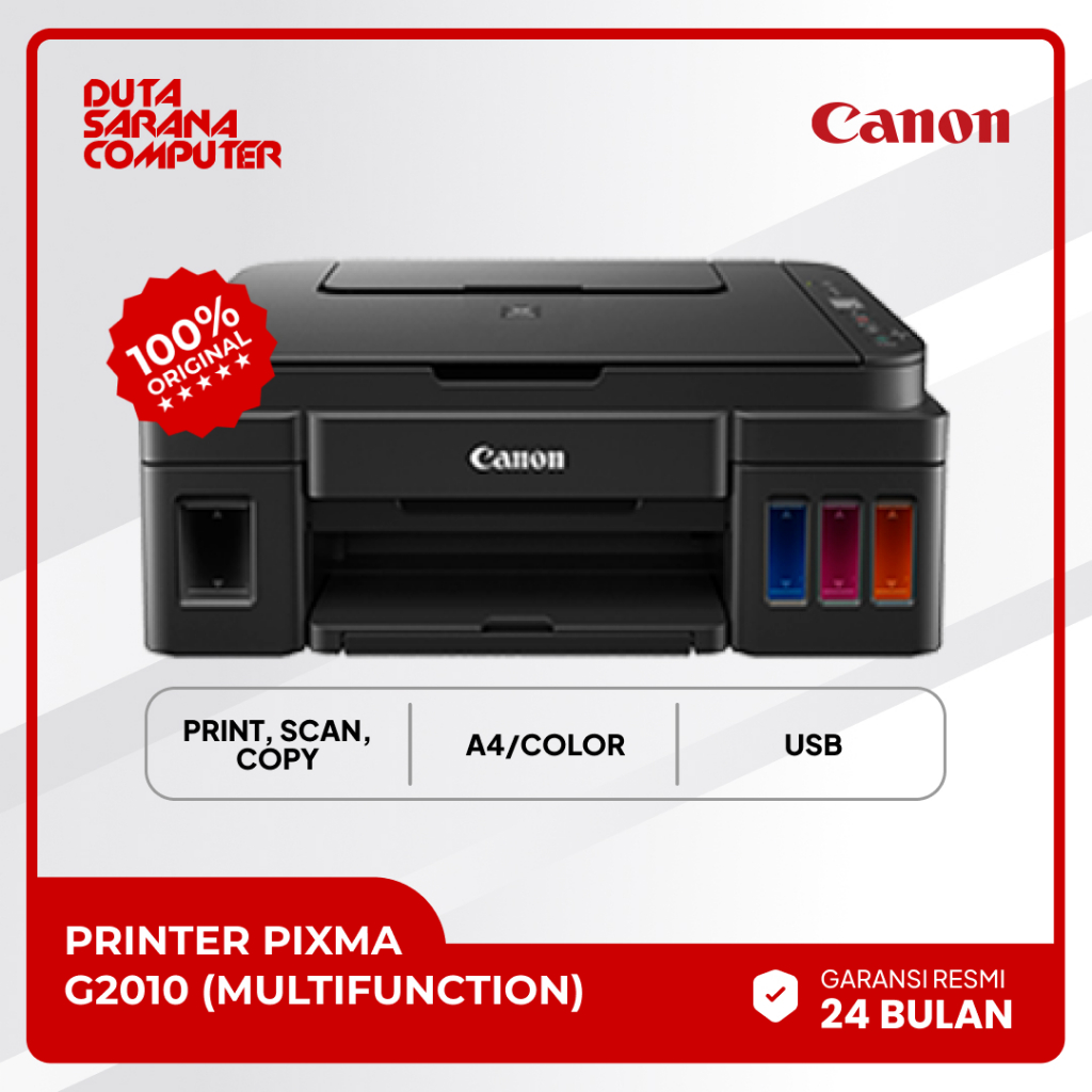 Jual Printer Canon Pixma G2010 G-2010 G 2010 Print Scan Copy A4 Garansi ...