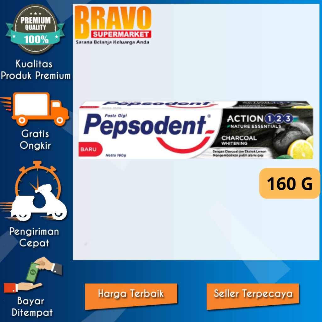 Jual Bravo Supermarket Tulungagung - Pepsodent Pasta Gigi Complete 8