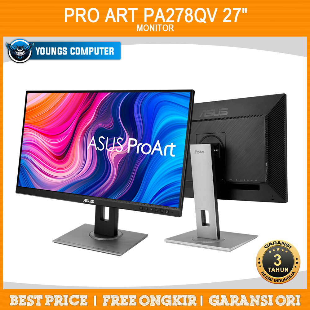 Jual Led Asus Pro Art Pa278qv 27 Ips Wqhd 100 Srgb Monitor Editing Shopee Indonesia 5271