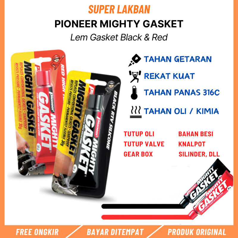 Jual Lem Gasket Mesin Tahan Panas Hingga Suhu 300C Pioneer Mighty