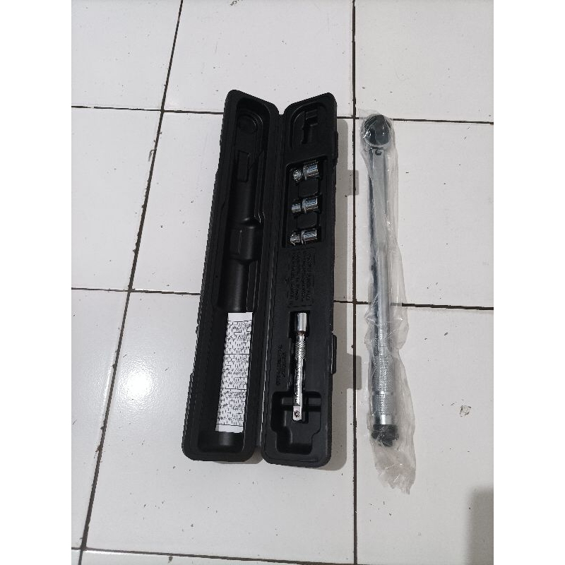 Jual Kunci Torsi Mekanik / Kunci Momen / Torque wrench Bonus Mata sock ...