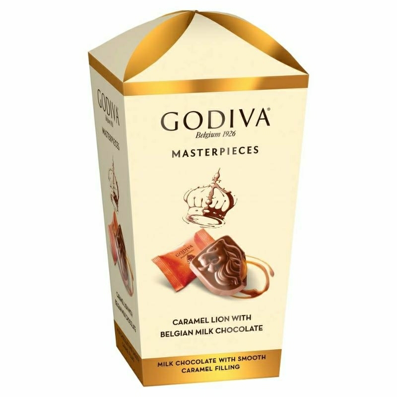 Jual GODIVA Masterpieces Milk Chocolate Caramel Lion 119g | Shopee ...