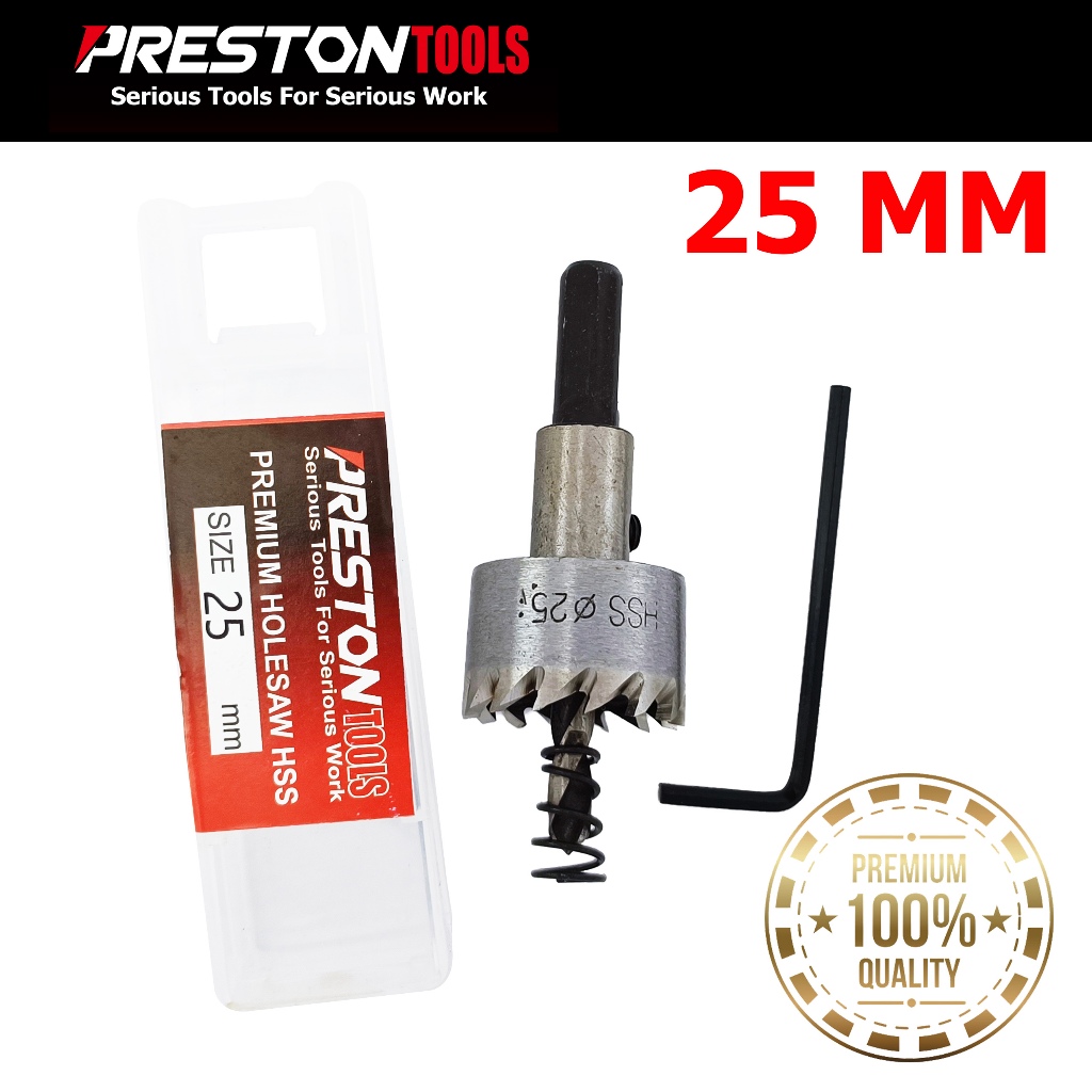 Jual HOLESAW HSS 25 MM PRESTON TOOLS / MATA BOR HOLE SAW HSS 25 MM ...