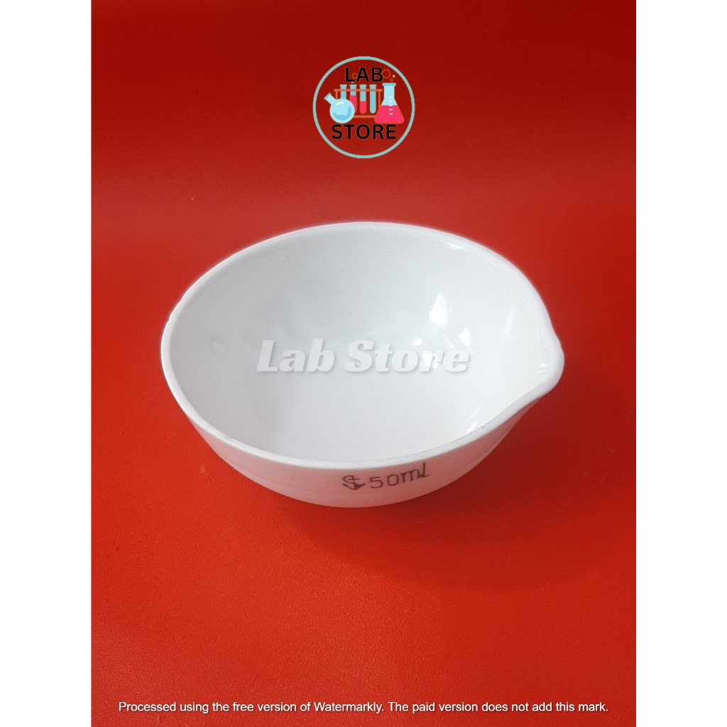 Jual Cawan Uap 50ml / Cawan Penguap 50ml / Cawan Porselin 50ml / Cawan ...