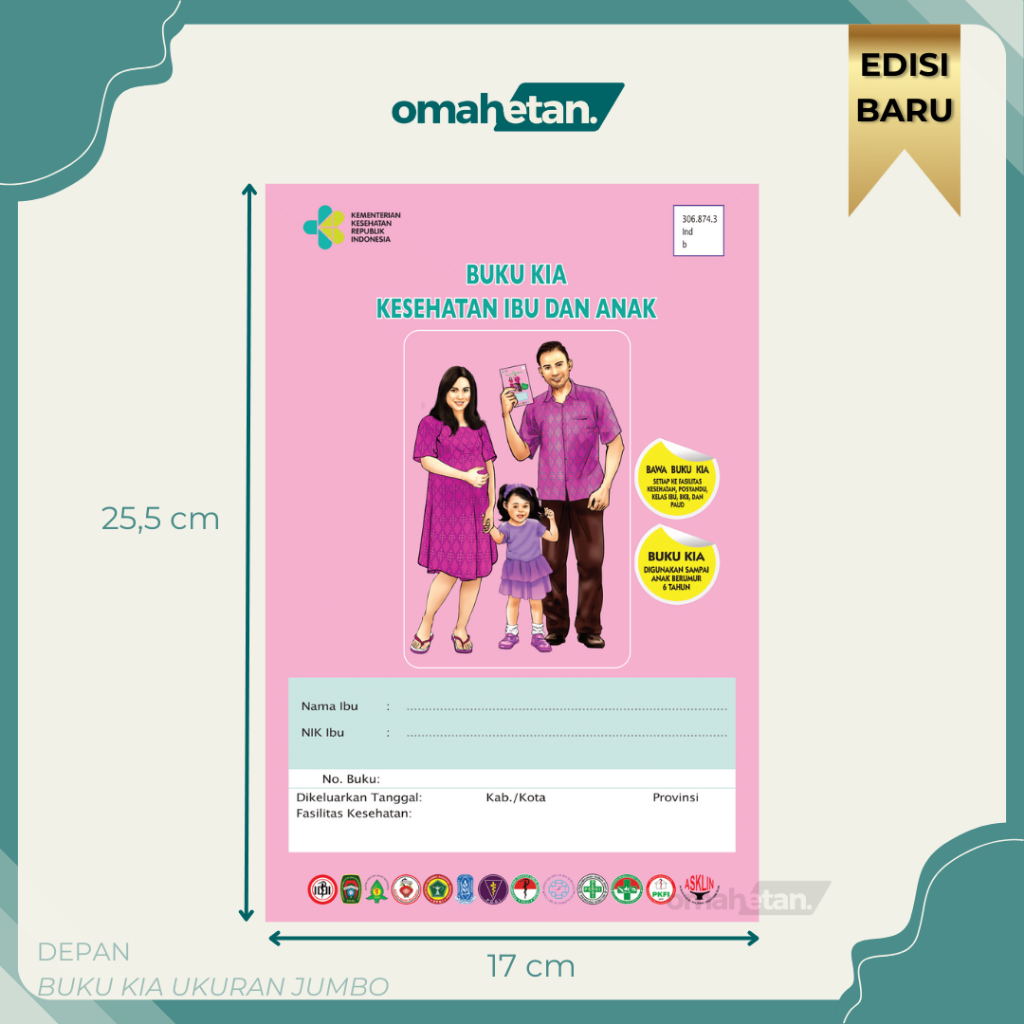 Jual Buku KIA Jumbo Buku Kesehatan Ibu Dan Anak Ukuran Besar Buku Ibu ...