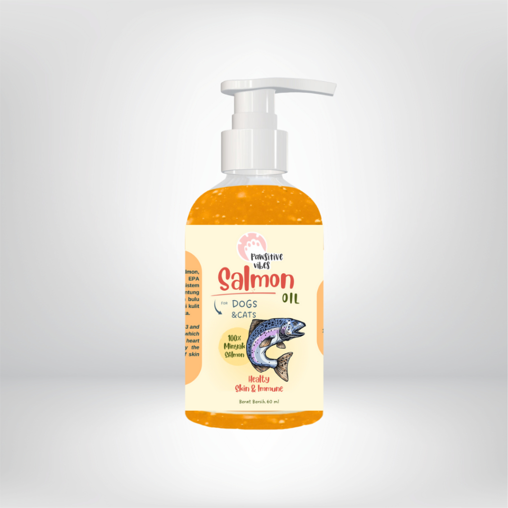 Minyak Salmon Murni 100% Minyak Salmon Kucing Anjing Salmon Oil Vitamin  Minyak Ikan Salmon Untuk Kucing Anjing Vitamin Bulu Kucing dan Anjing