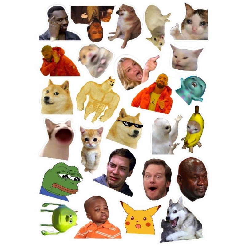 Jual Sticker Memes [AESPA NCT NEWJEANS MEME STICKERS] BACA DESKRIPSI