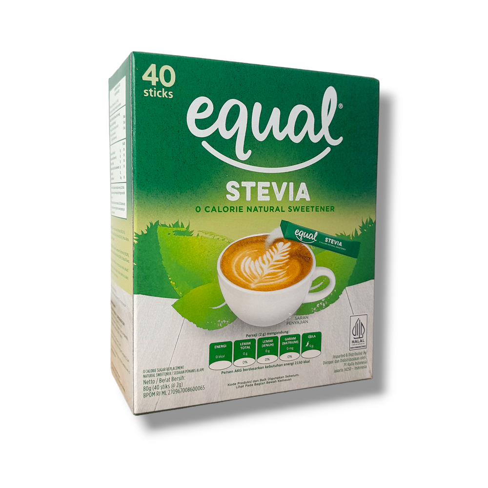 Jual PEMANIS DIET EQUAL STEVIA 40'S SWEETENER BEBAS KALORI PEMANIS ...
