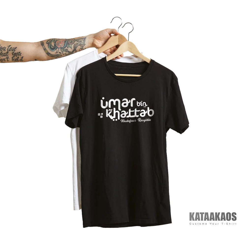 Jual Kaos Custom - Desain Umar Bin Khatab | Shopee Indonesia