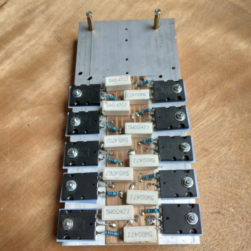 Jual Heatsink pendingin plus final 5 set tanpa driver Transistor