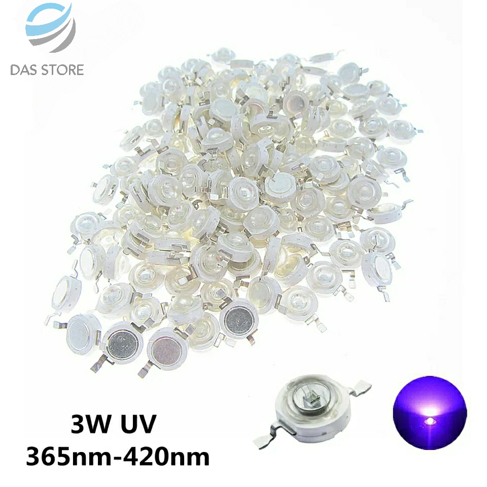 Jual LED 3W Vertikal UV High Power Ultraviolet HPL Lamp Purple Lampu ...