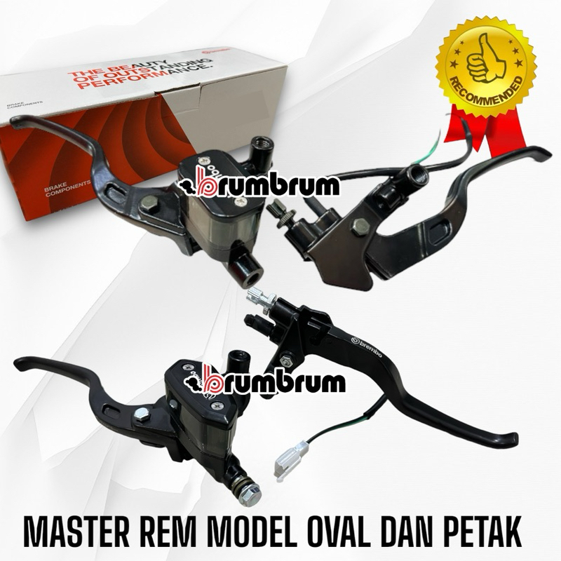 Jual MASTER REM TABUNG OVAL E2 PETAK E3 MODEL RCB DAN KIRI KOPLING