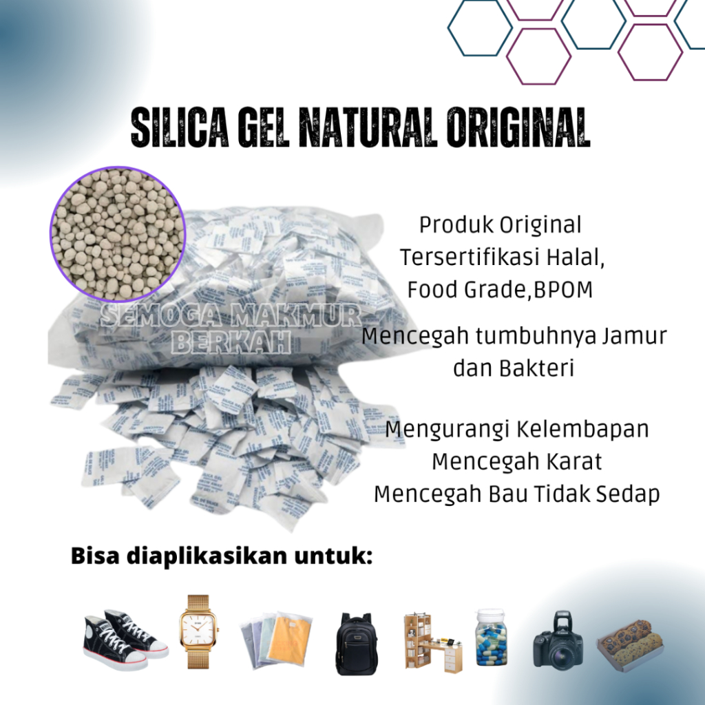 Jual Silica Gel Natural Original Food Grade (1 kg/pack) Shopee Indonesia