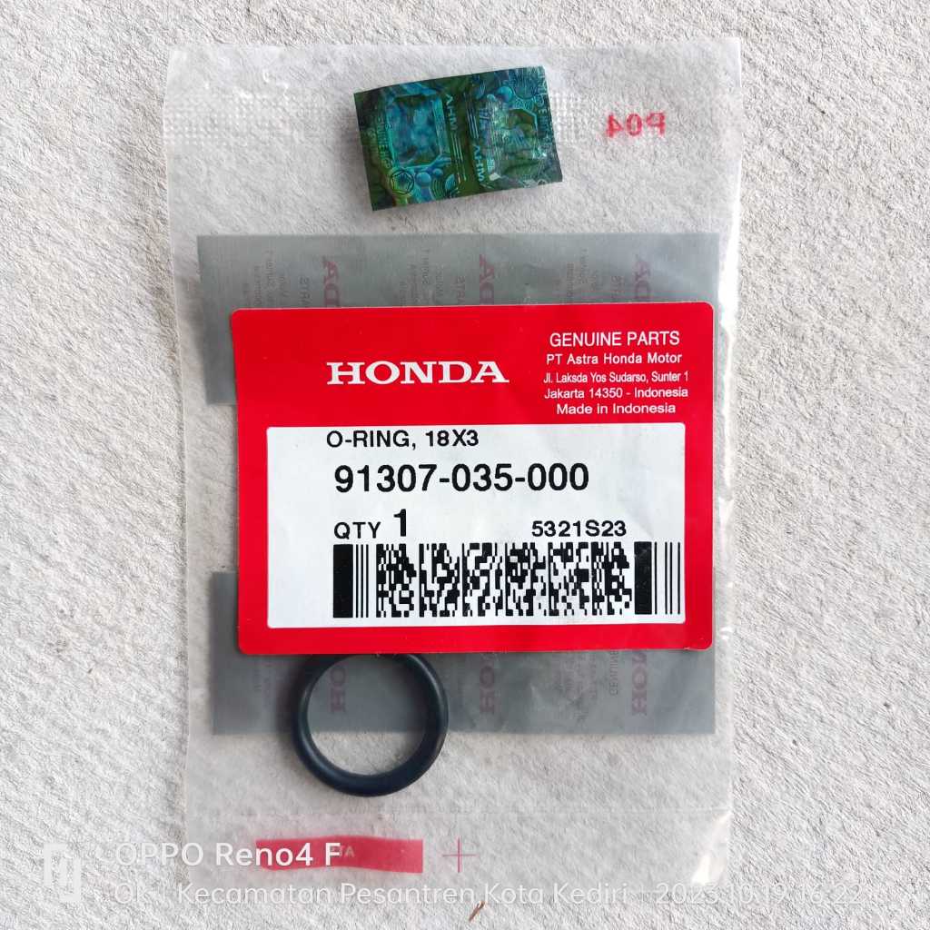 Jual O-Ring 18X3 - Karet Seal-Sil-Oring Stik-Tutup Oli Mesin Ori Honda ...