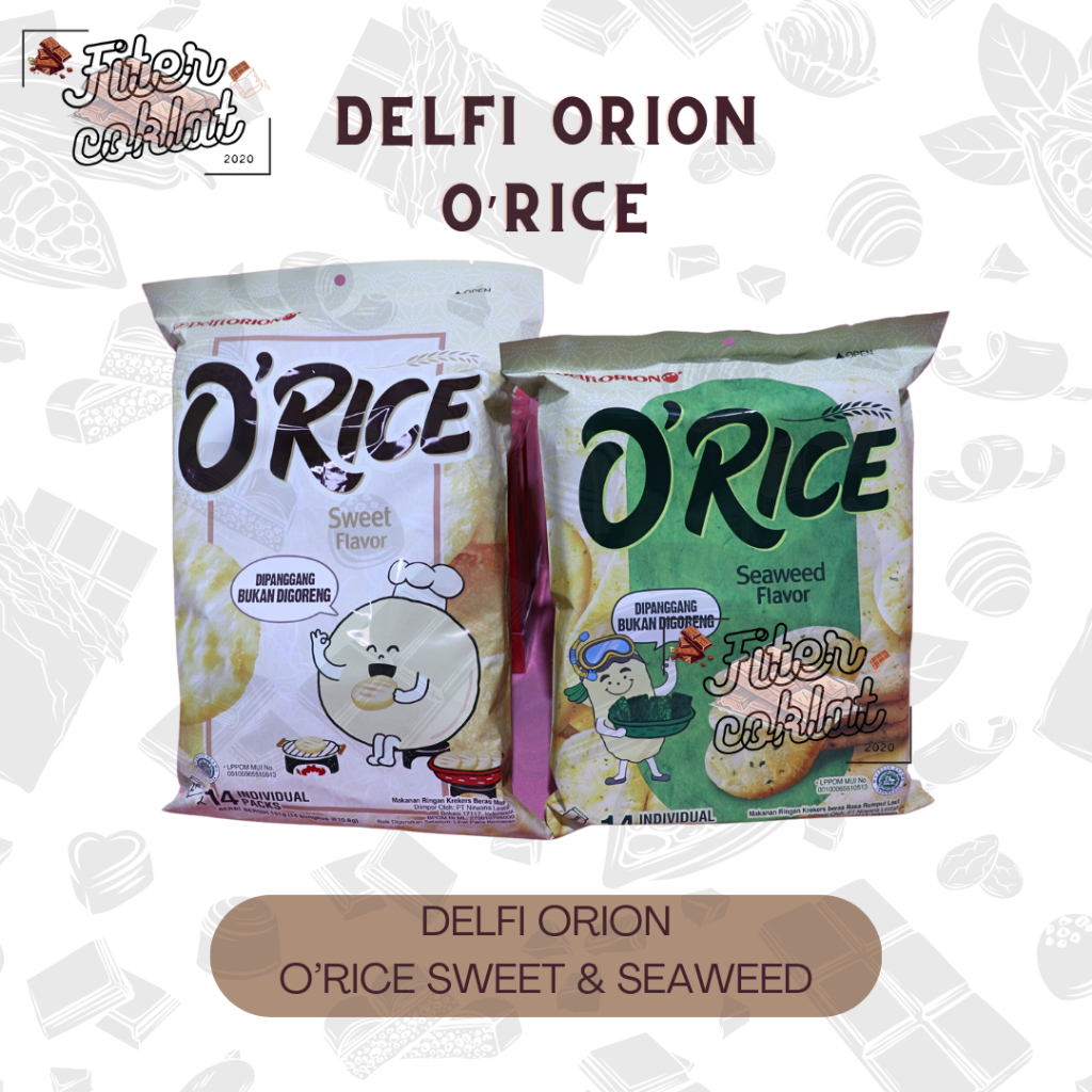 Jual O'RICE DELFI ORION 1PAK ISI 14 KOREAN RICE CRACKER | Shopee Indonesia