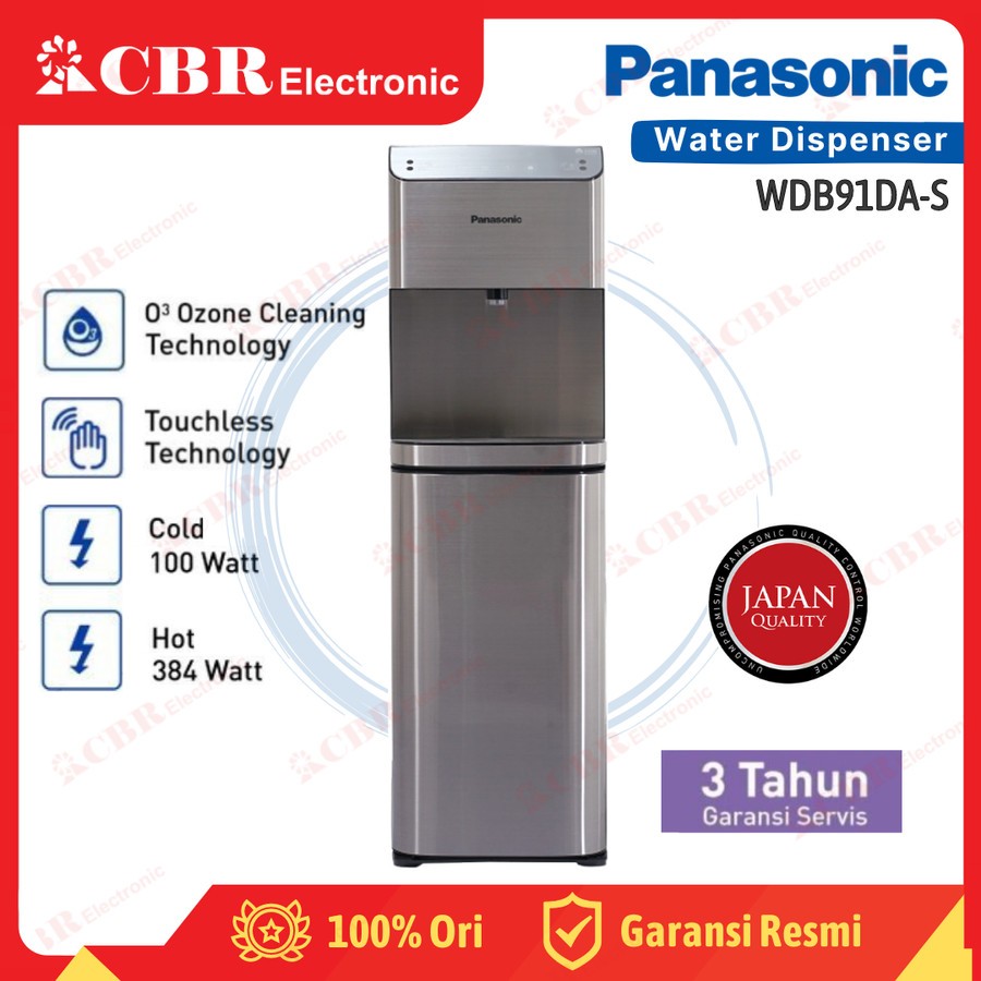 Jual Dispenser Air Panasonic Galon Bawah Ny Wdb Da S Premium Touchless Shopee Indonesia