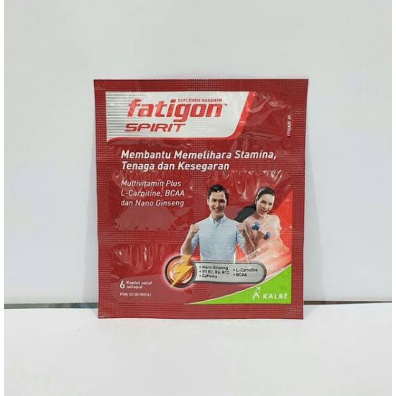 Jual Fatigon Spirit Merah 1 Strip 6 tablet | Shopee Indonesia