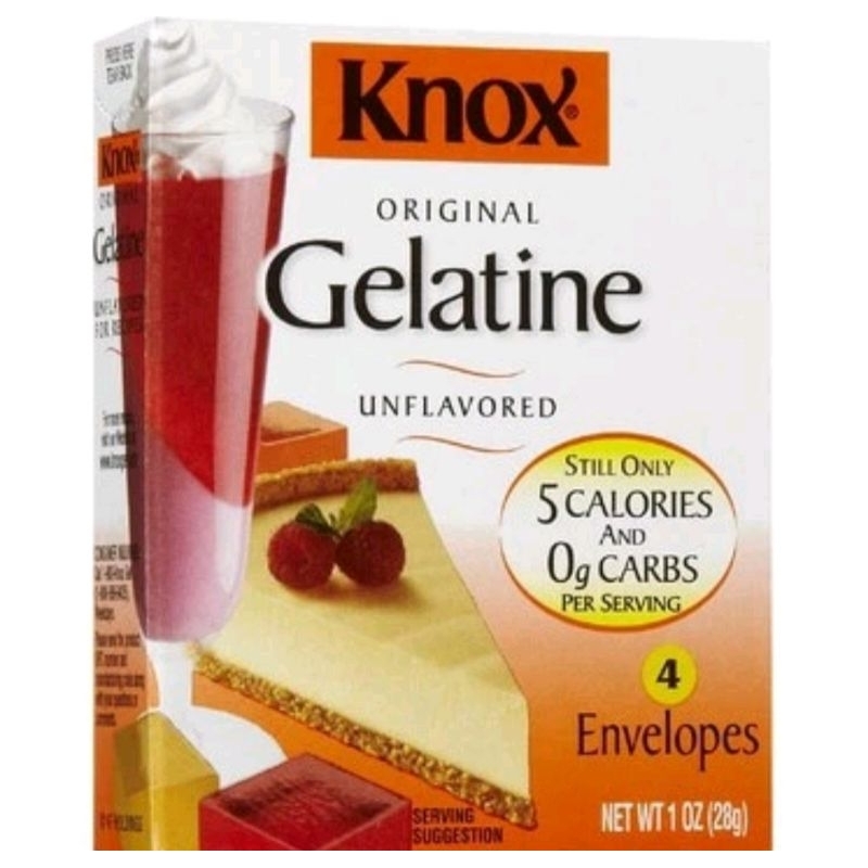 Jual Kraft Original Knox Unflavored Gelatine Powder 4 Sachets Bubuk