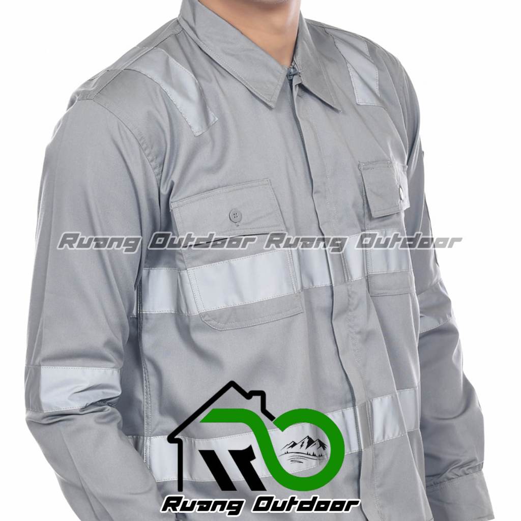 Jual Wearpack Safety Zipper - Kemeja Safety Baju Wearpack K3 Resleting ...