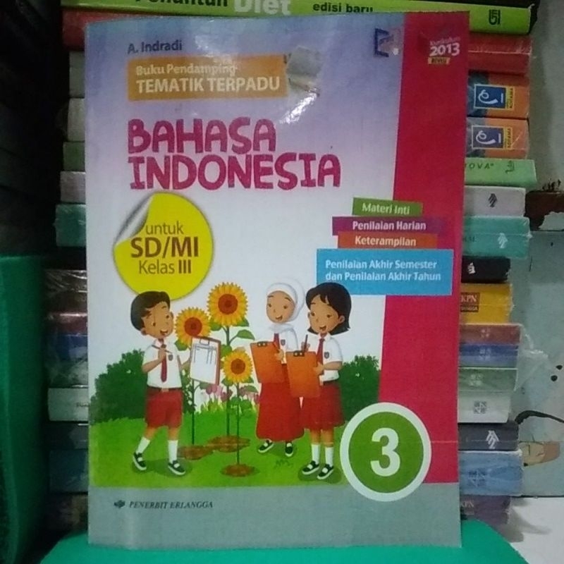 Jual buku pendamping tematik terpadu bahasa Indonesia kelas 3 SD MI ...