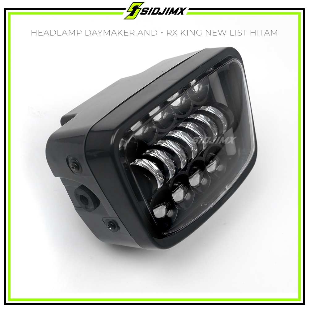 Jual Lampu Headlamp Depan Daymaker List Chrome Hitam Kotak Oval Mata