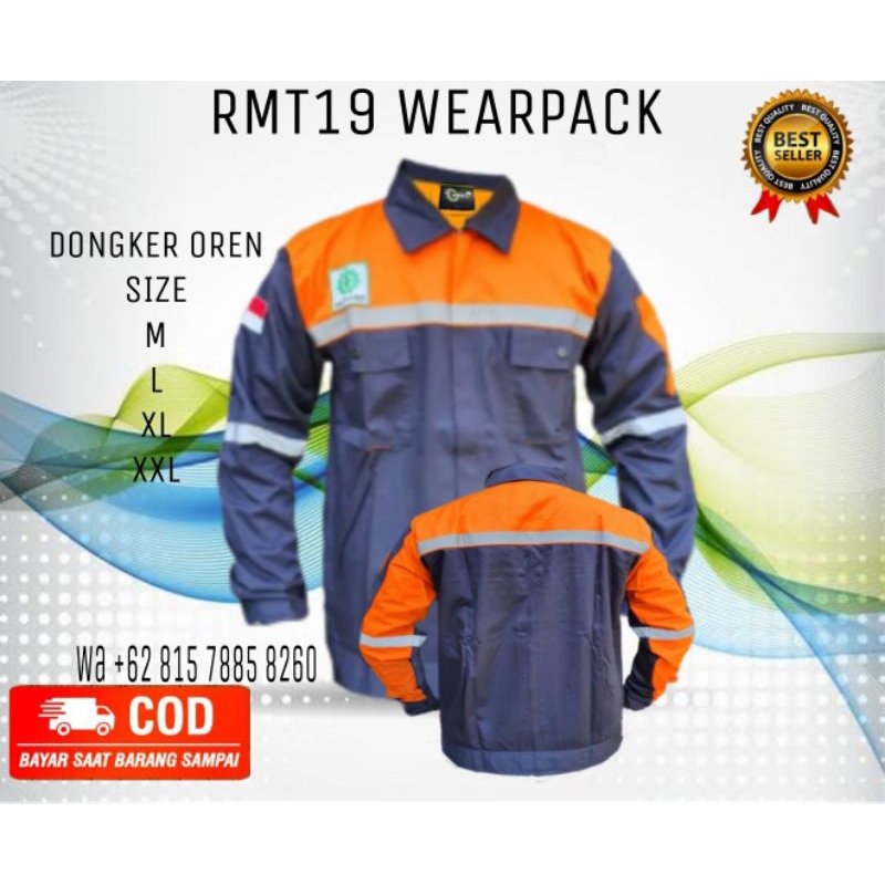 Jual Bordir Nama Baju Wearpack Safety K3 Atasan Baju Proyek Kerja