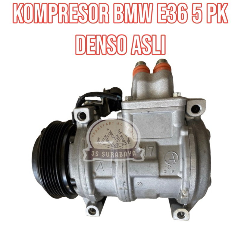 Jual Kompresor Bmw E36 5 pk Denso Asli Ac mobil Compressor | Shopee ...