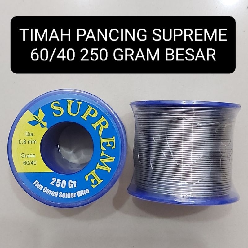 Jual SUPREME Timah Rol BESAR 250 Gram Diameter 0.8MM Grade 60/40 ...
