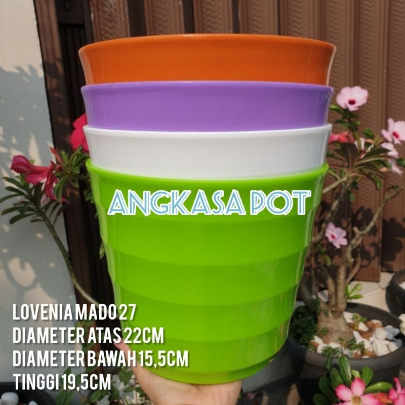 Jual Pot Bunga Lovenia Mado Cm Putih Pot Tanaman Pot Cantik Shopee Indonesia