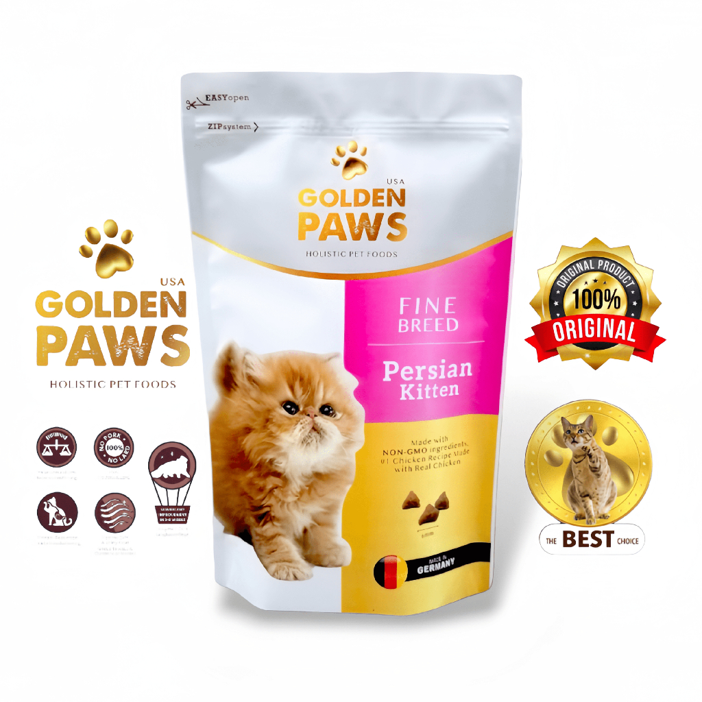 Jual Makanan Kucing Golden Paws Cat Food Persian Kitten 907 g
