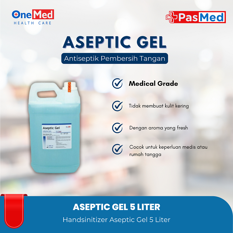 Jual Aseptic Gel Liter Onemed Handsanitizer Aseptic Gel Shopee Indonesia