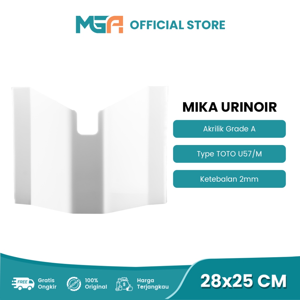 Jual Mika Urine Protector Sekat Akrilik Toilet Sekat Urine Urinoir