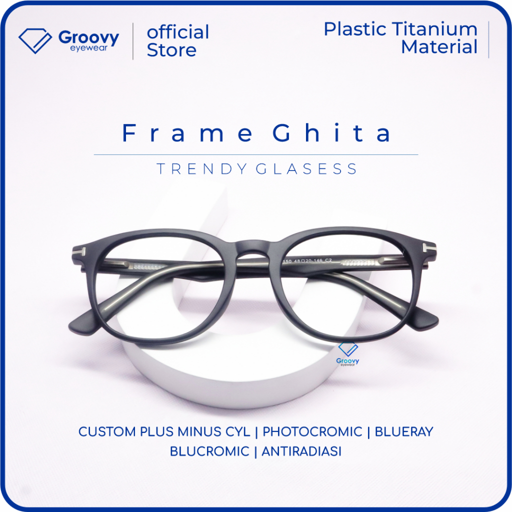 Jual Groovy Eyewear Kacamata Oval Ghita Shopee Indonesia