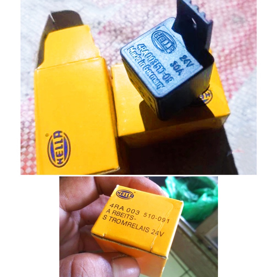 Jual Update Istimewa ️ RELAY RELLAY HELLA 24V 24 VOLT KAKI 4 ORI