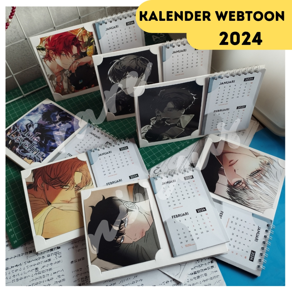 Jual Kalender Meja WEBTOON 2025 anime manhwa manga Eunhyuk Dohwa Dokja