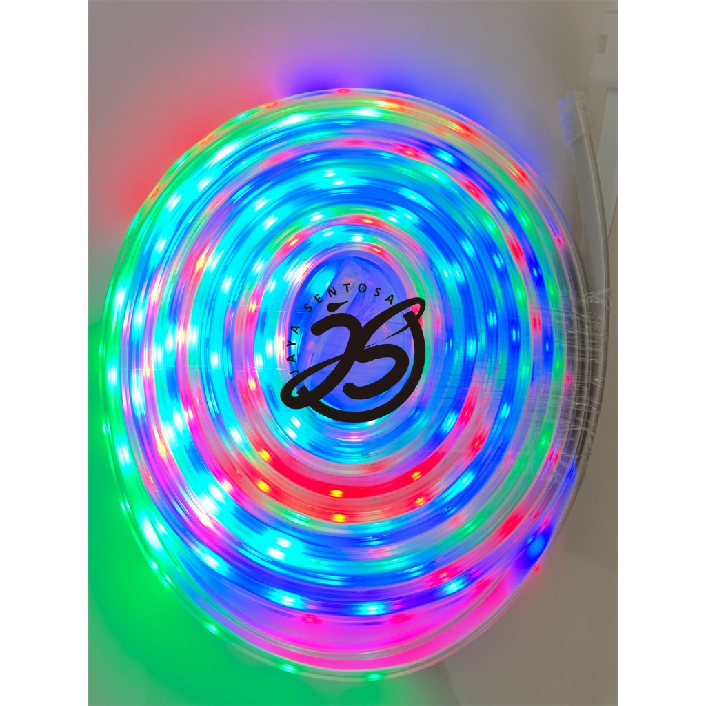 Jual LAMPU LED RGB 10M AC 220V SMD 2835 10 METER LED STRIP RGB SMD ...
