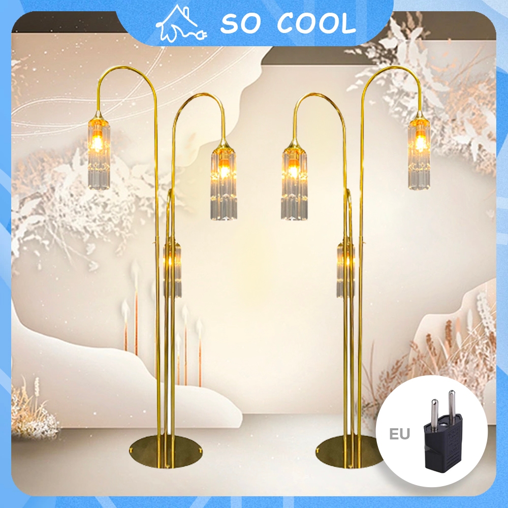 Jual 2 Set 150cm Lampu Standing Pernikahan Cabang Rumbai X3 Lampu